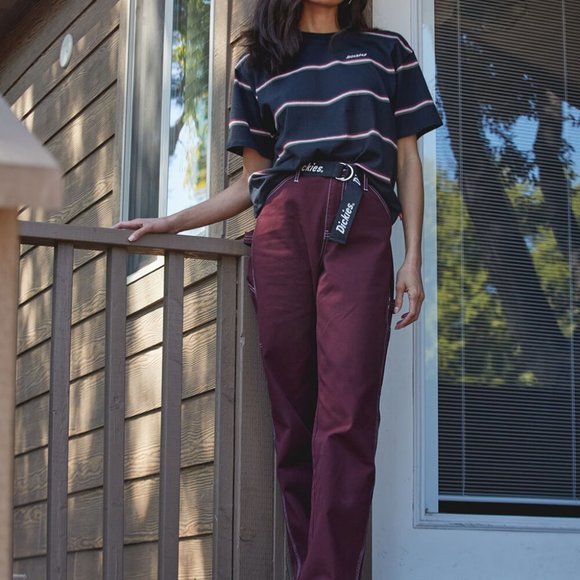 NWT DICKIES Belted Juniors Carpenter Pants Relax - Picture 2 of 7